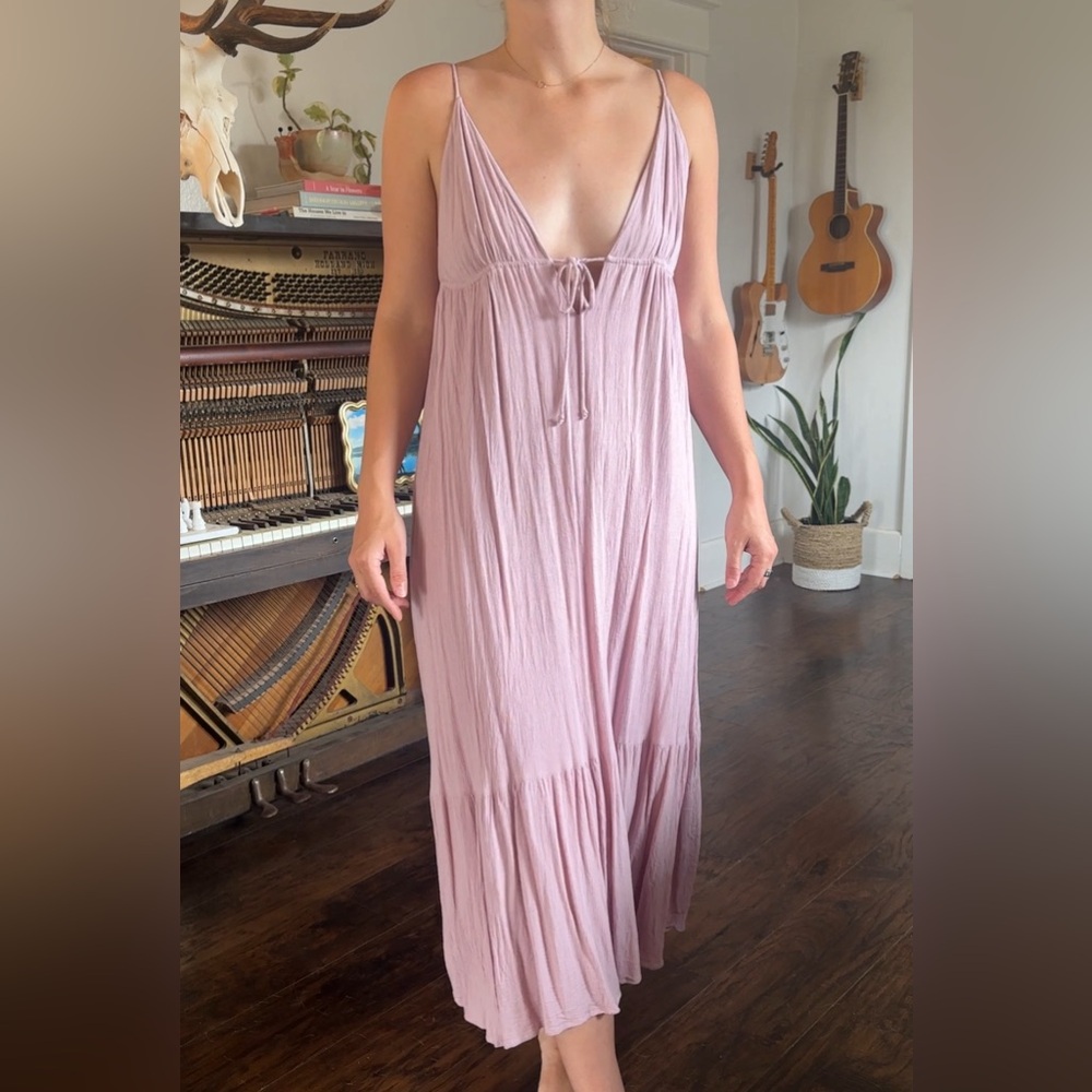 Dusty rose sun dress